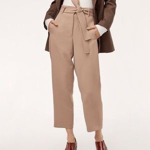 Aritzia Tie-Front Pant in Chasm